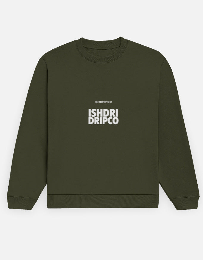 "ISHDRIPCO Signature Typography Unisex Premium Sweatshirt – ISHDRIPCO"