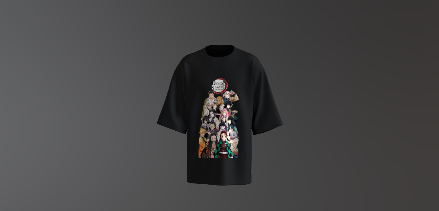 DEMON SLAYER OVERSIZED T-SHIRT - ANIME EDITION