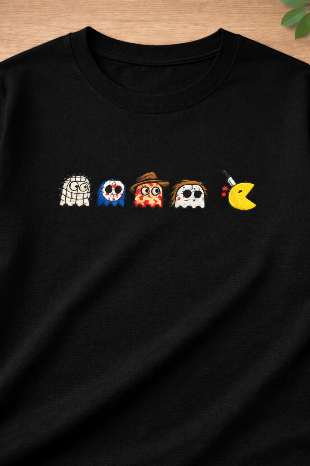 Midnight Chase – Embroidered Unisex Oversized T-Shirt